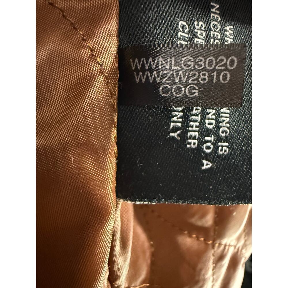 Wilsons Brown Leather Hooded Fur-Trim Jacket Women’s 1X Genuine Leather Coat - Picture 8 of 11